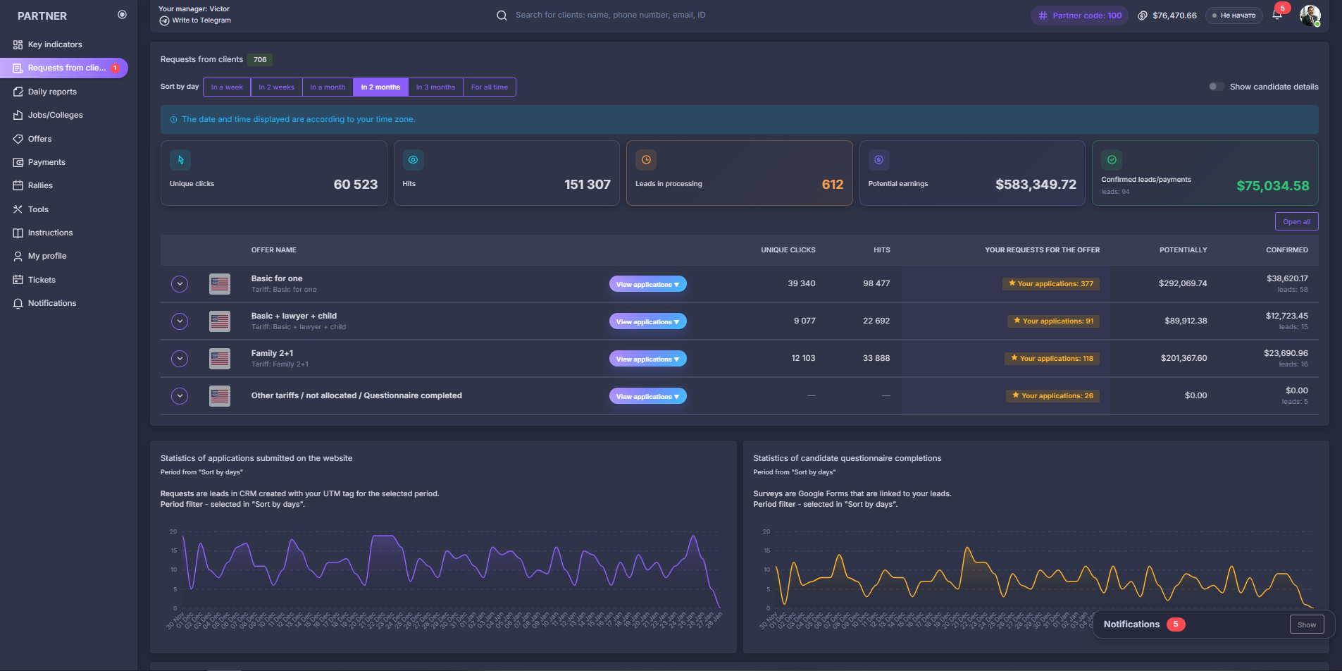 Platform interface preview