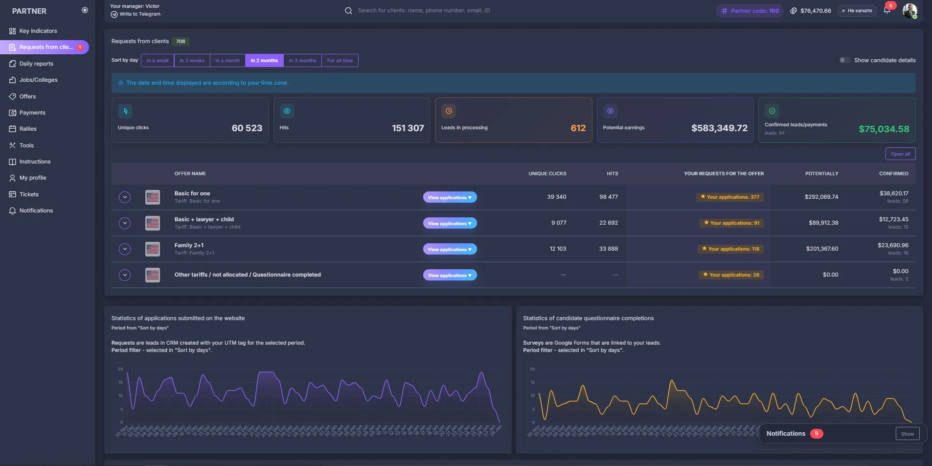 Platform interface preview