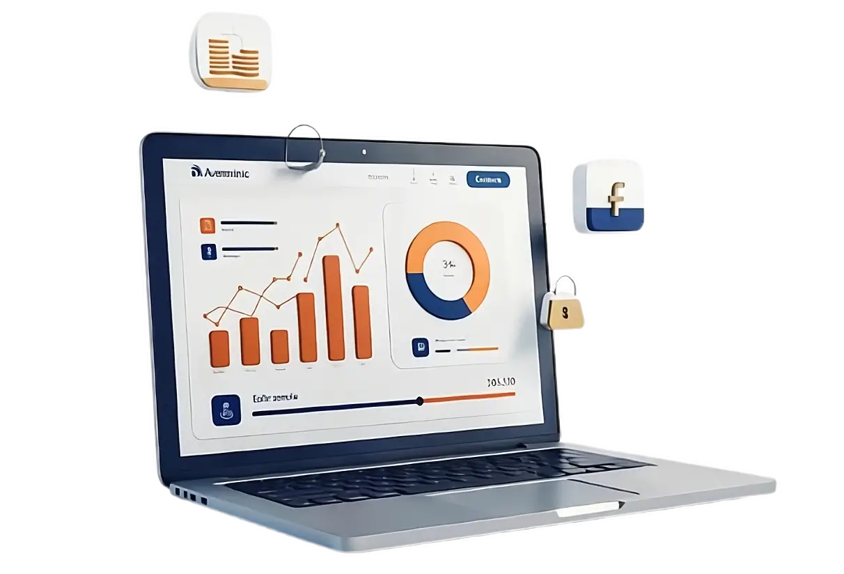 Иллюстрация финансовой аналитики для юридического калькулятора