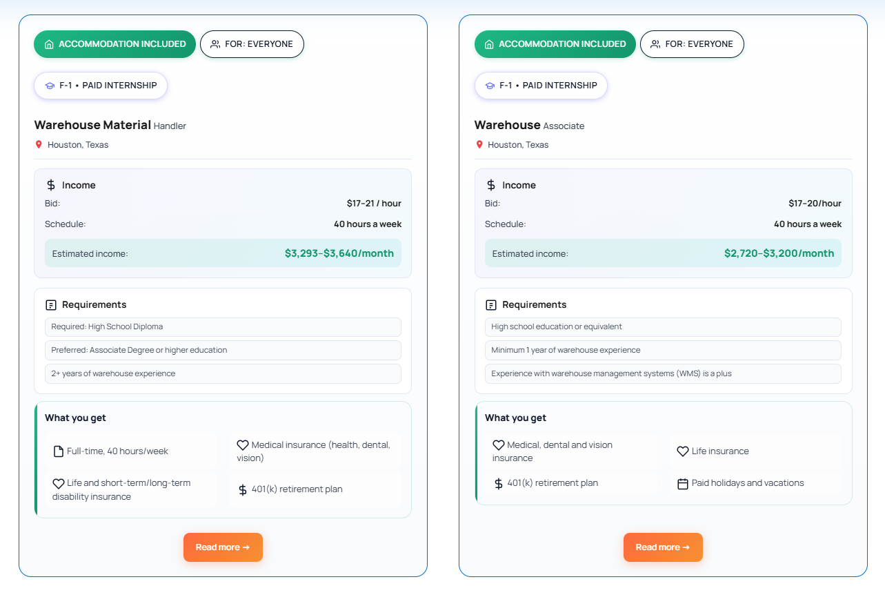 Vacancy and terms with figures